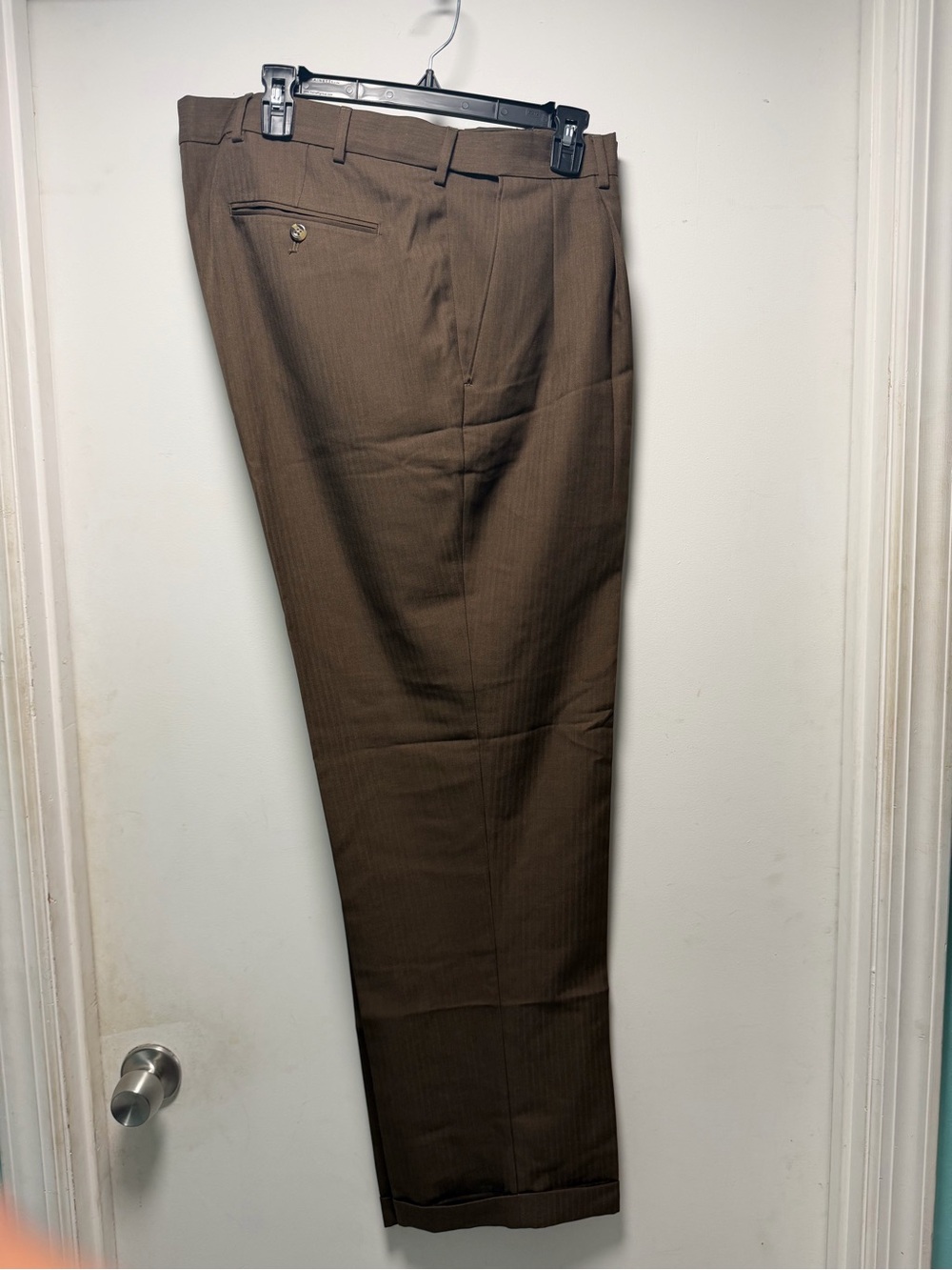 croft & barrow Brown Pinstripe Men’s Dress Pants